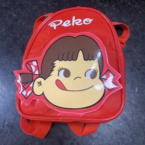 VINTAGE‎ PEKO CHAN OF MILKY CANDY RED VINYL MINI BACKPACK  🎒